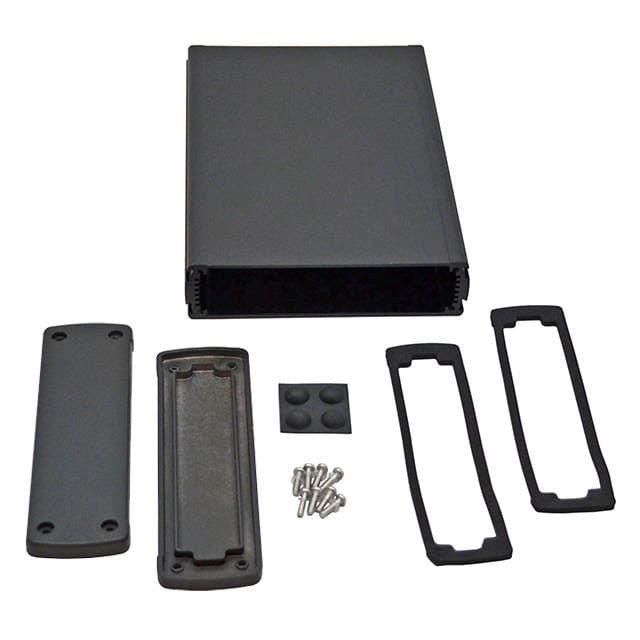EXN-23362-BK BOX ALUM BLACK 8.228"L X 5.772"W
