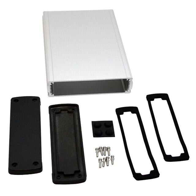 EXN-23362-SV BOX ALUM BLK/SLV 8.23"L X 5.77"W
