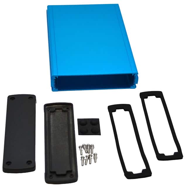 EXN-23362-BL BOX ALUM BLK/BLU 8.23"L X 5.77"W