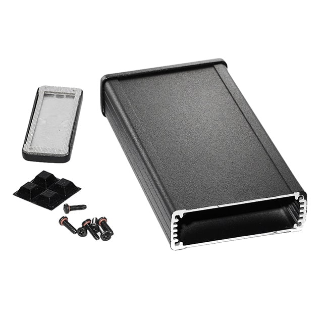 1457J1601EBK BOX ALUM BLACK 6.738"L X 3.424"W
