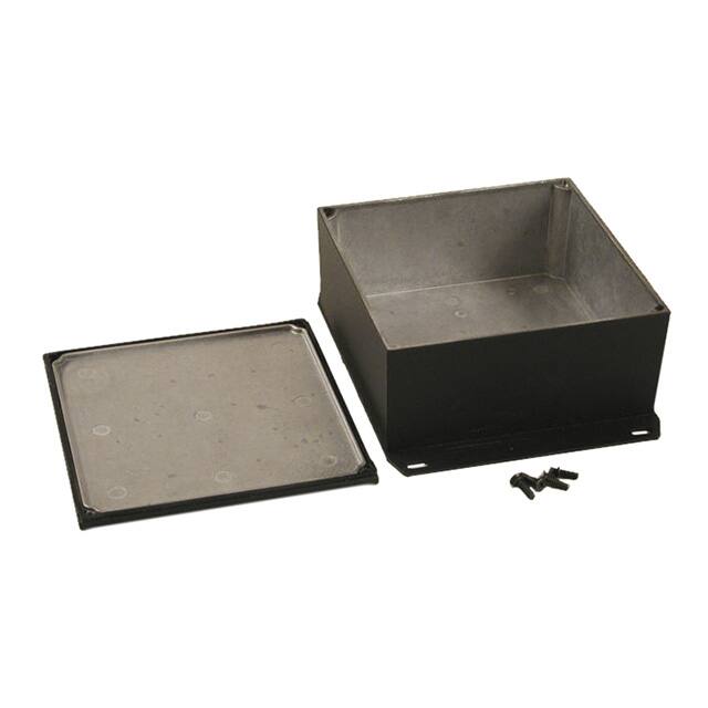 1590WKKFBK BOX ALUM BLACK 4.902"L X 4.902"W
