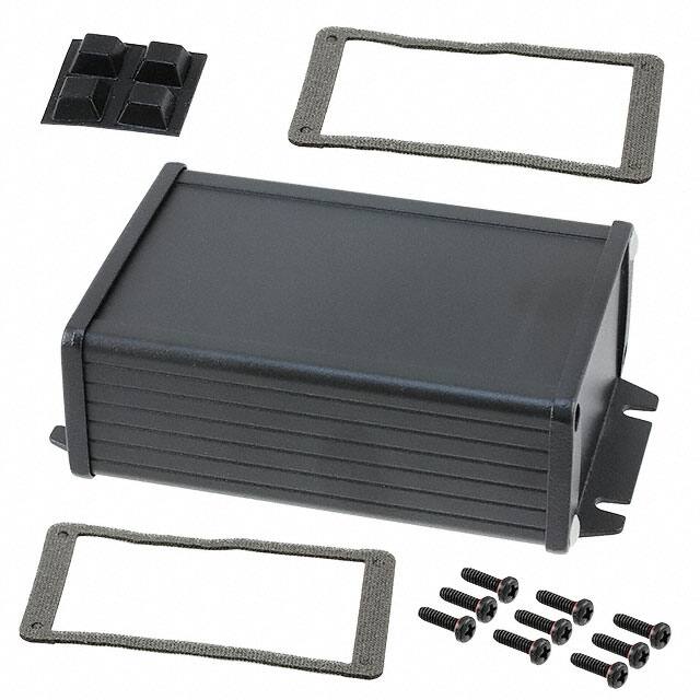 1457K1202EBK BOX ALUM BLACK 5.118"L X 3.418"W