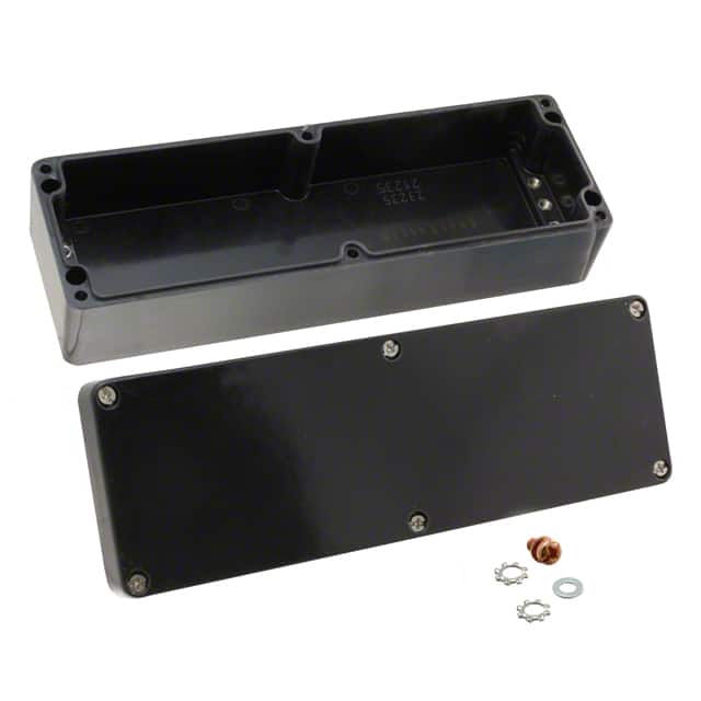 260823060 BOX FIBERGLASS BLACK 9.06"X2.95"