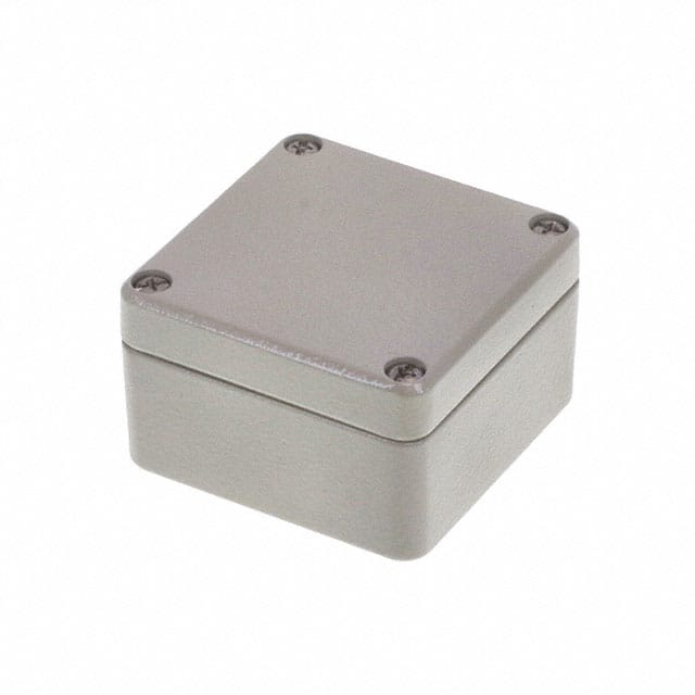 R100-062-000 BOX ALUM BEIGE 2.559"L X 2.559"W