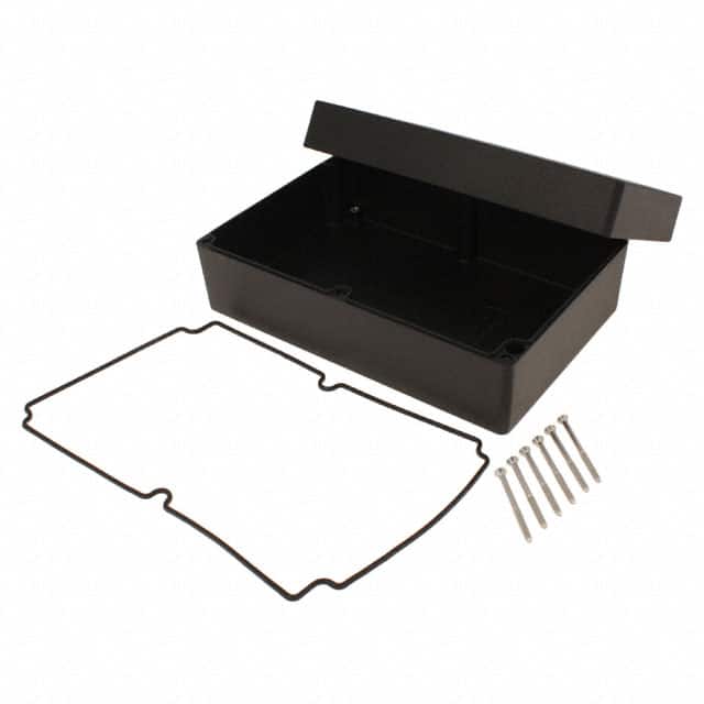 1550Z220BK BOX ALUM BLACK 8.760"L X 5.768"W