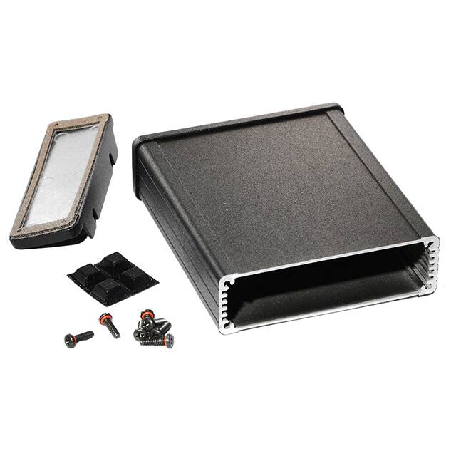 1457L1202EBK BOX ALUM BLACK 5.118"L X 3.425"W