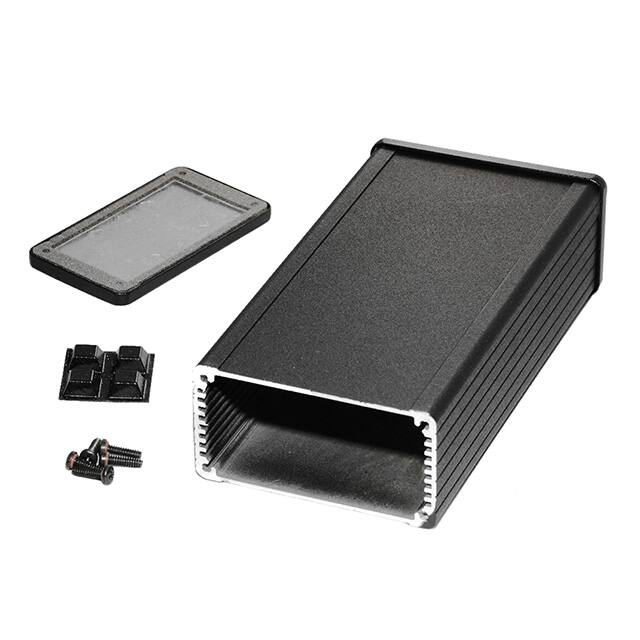 1457K1601EBK BOX ALUM BLACK 6.666"L X 3.425"W