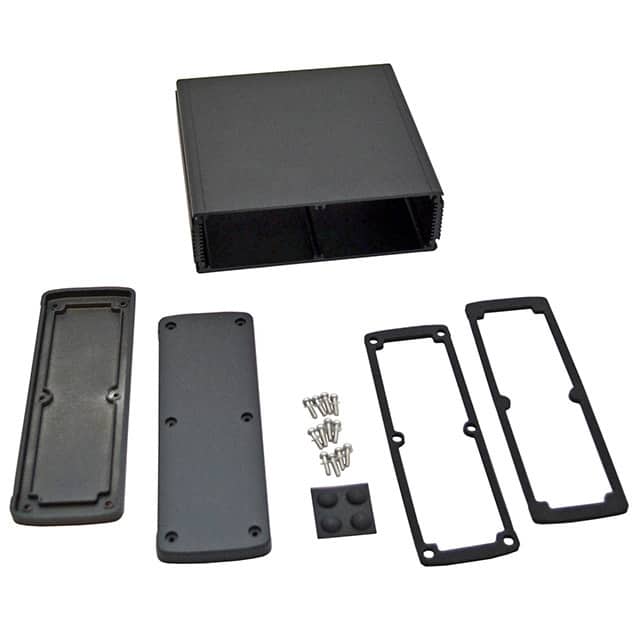 EXN-23365-BK BOX ALUM BLACK 6.654"L X 6.996"W