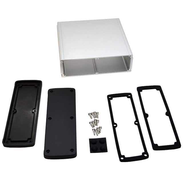 EXN-23365-SV BOX ALUM BLK/SLV 6.65"L X 7"W