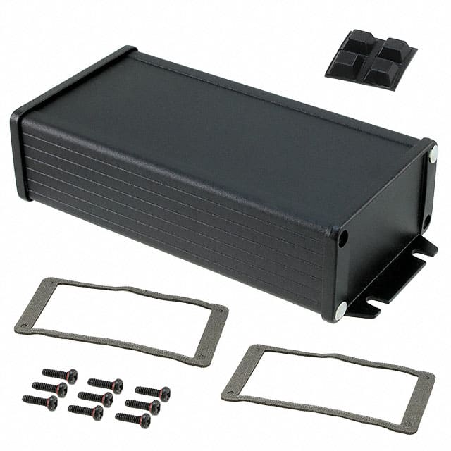 1457K1602EBK BOX ALUM BLACK 6.693"L X 3.418"W