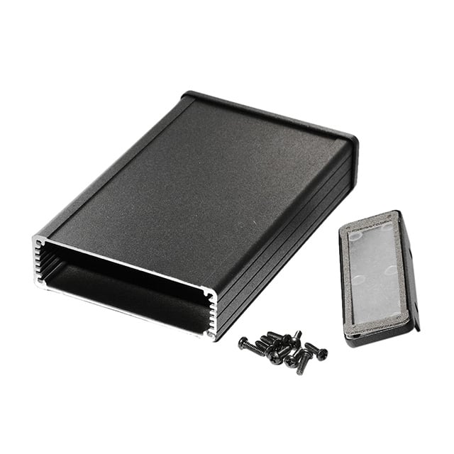 1457L1602EBK BOX ALUM BLACK 6.719"L X 4.208"W