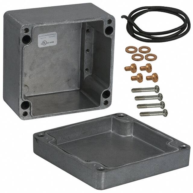 1590Z119 BOX ALUM UNPTD 4.802"L X 4.739"W