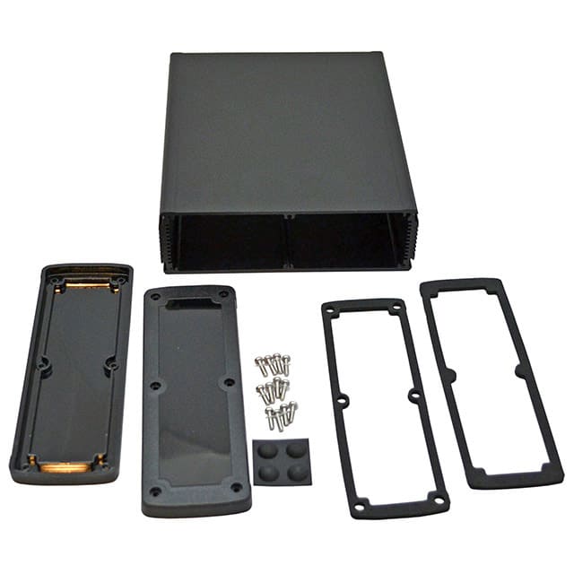 EXN-23366-BKP BOX ALUM BLACK 8.228"L X 6.996"W