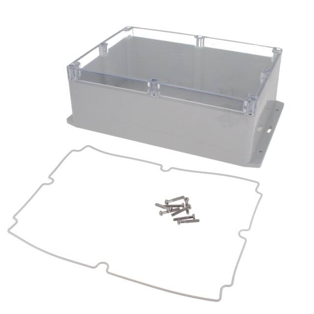 PN-1335-ACMB BOX PLAS GRAY 10.430"L X 7.280"W