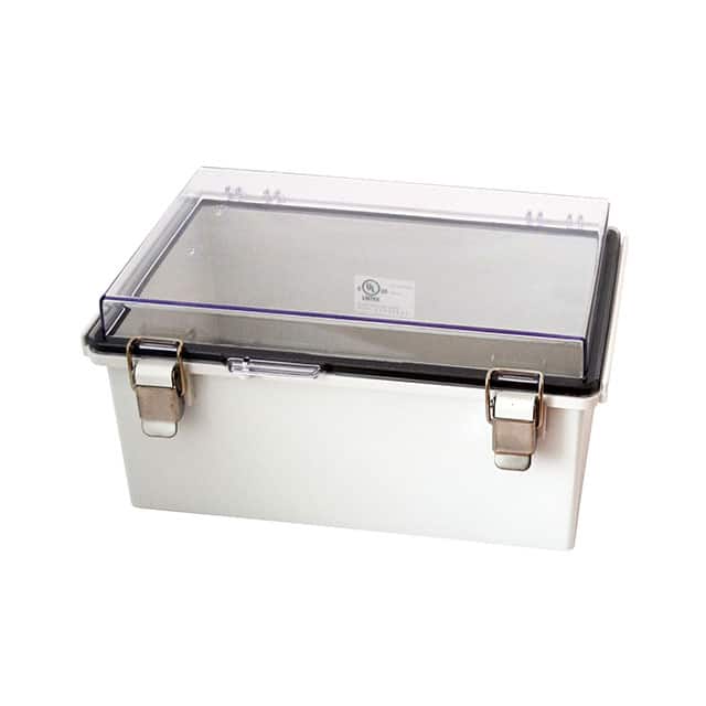 PTQ-11057-C BOX PLSTC GRY/CLR 11.35" X 7.48"