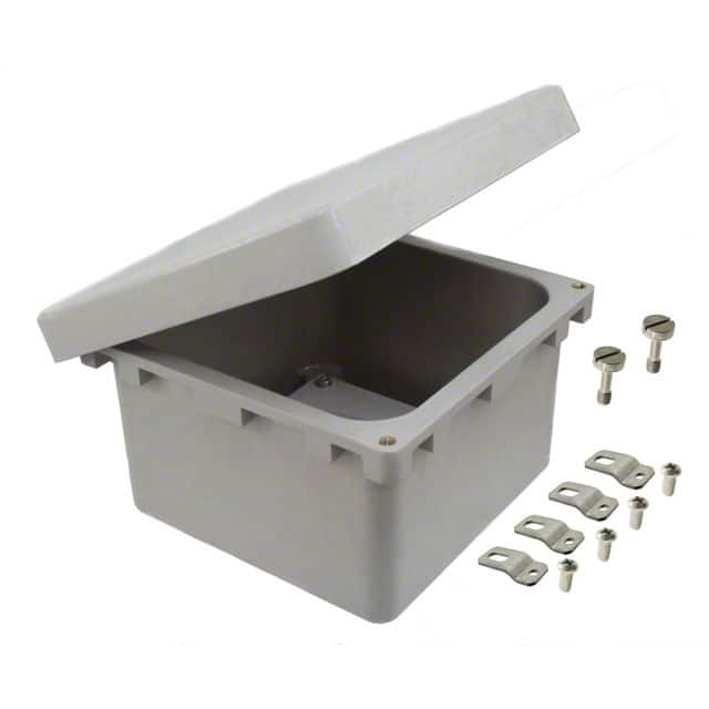 NF-6610 BOX FIBERGLASS GRY 7.74"LX7.74"W