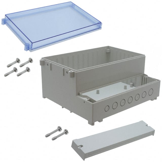 DCS-11903 BOX ABS GRAY/BLUE 5.22"LX10.12"W