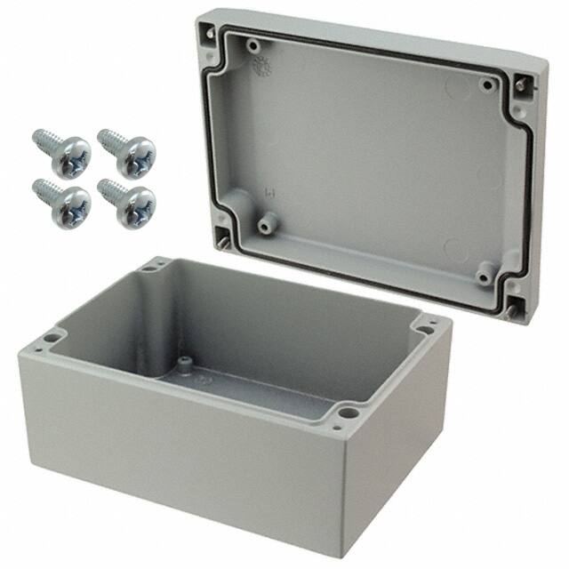 041216080 BOX ALUM GRAY 4.724"L X 6.299"W