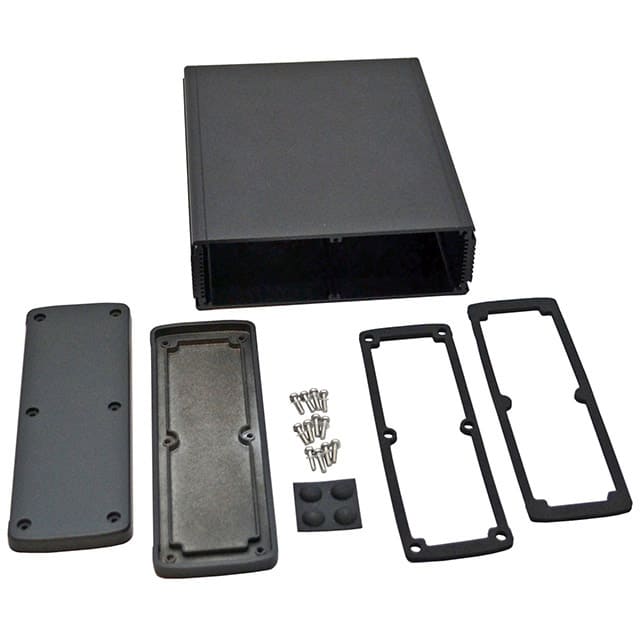 EXN-23366-BK BOX ALUM BLACK 8.228"L X 6.996"W