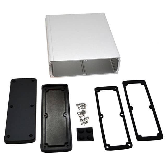 EXN-23366-SV BOX ALUM BLK/SLV 8.23"L X 7"W