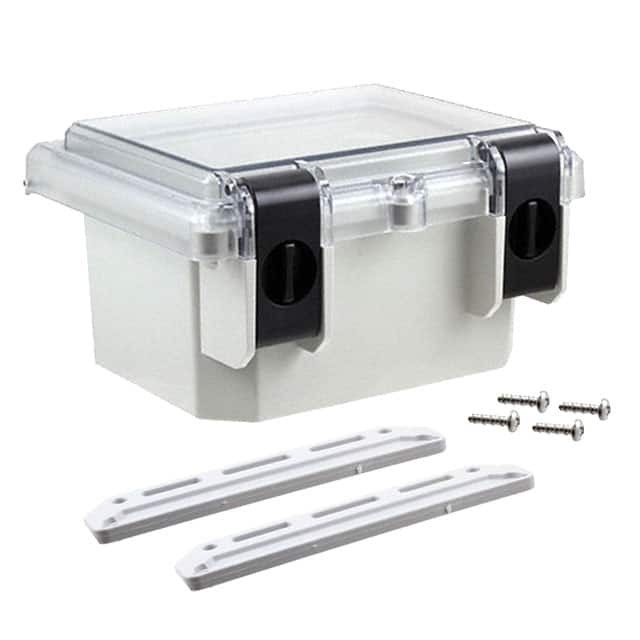 I152HLCG BOX PLAS CLR/GRAY 9.7X8.2X5.5IN