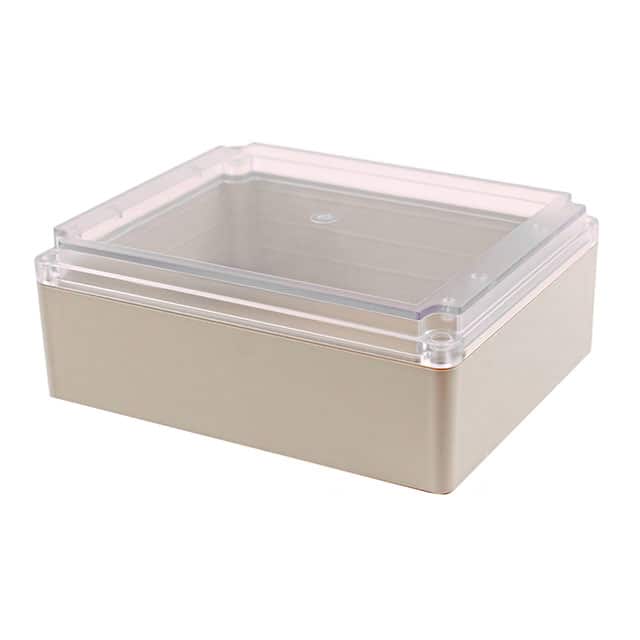 RP1615C BOX ABS GRAY/CLR 10"L X 8.030"W