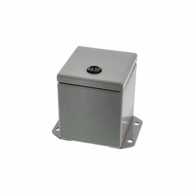 EJ444 BOX STEEL GRAY 4"L X 4"W