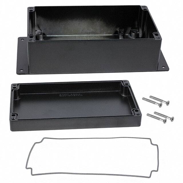 AN-2822-AB BOX ALUM BLACK 7.870"L X 4.270"W