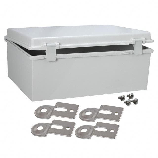 NBB-22247 BOX ABS GRAY 15.680"L X 11.727"W