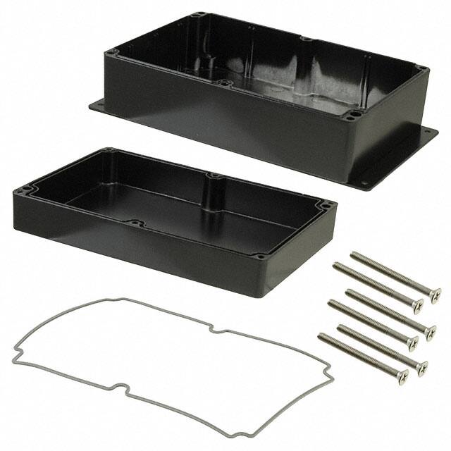 AN-2808-AB BOX ALUM BLACK 8.764"L X 5.758"W