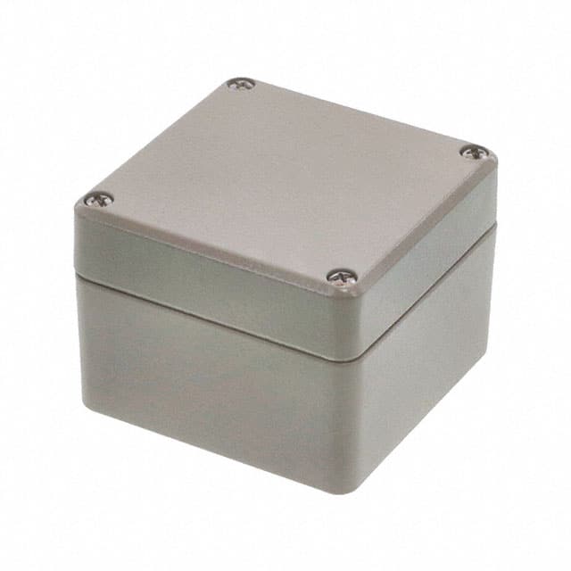 R100-080-000 BOX ALUM BEIGE 3.150"L X 3.150"W
