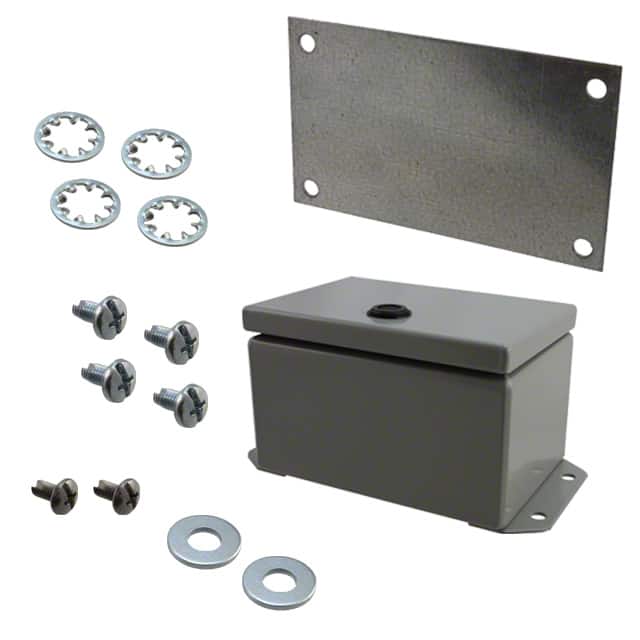 EJ643 BOX STEEL GRAY 6"L X 4"W