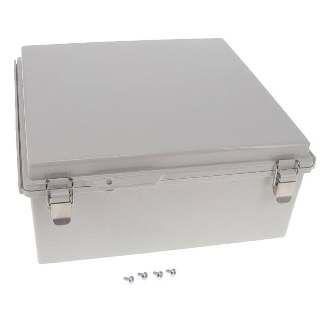 PTQ-11070 BOX PLAS GRY 13.780"L X 13.780"W