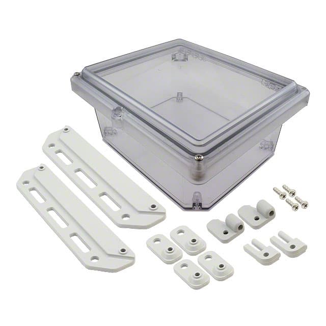 I342HS,TCBC BOX PLAS CLR 11.750"L X 9.980"W