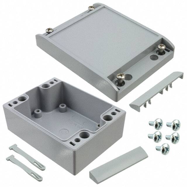 R191-090-000 BOX ALUM GRAY 4.724"L X 3.543"W