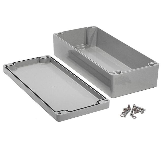 1590Z166GY BOX ALUM GRAY 14.173"L X 6.283"W