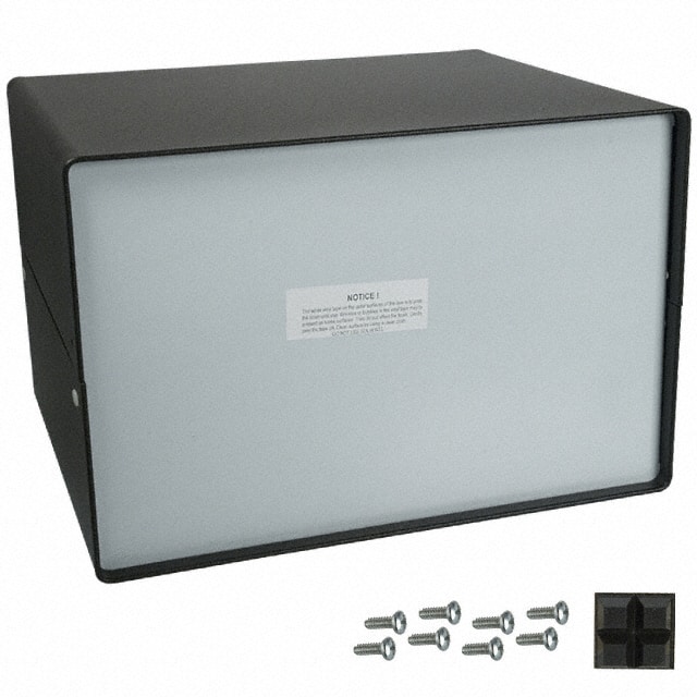 CS-11216-BT CABINET ALUM BLACK 10"L X 12"W