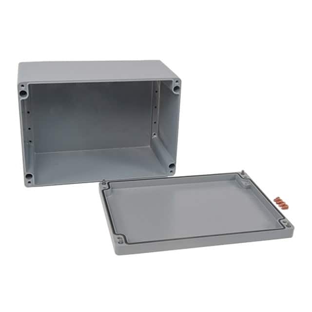 012333180 BOX ALUM GRAY 12.99"L X 9.06"W