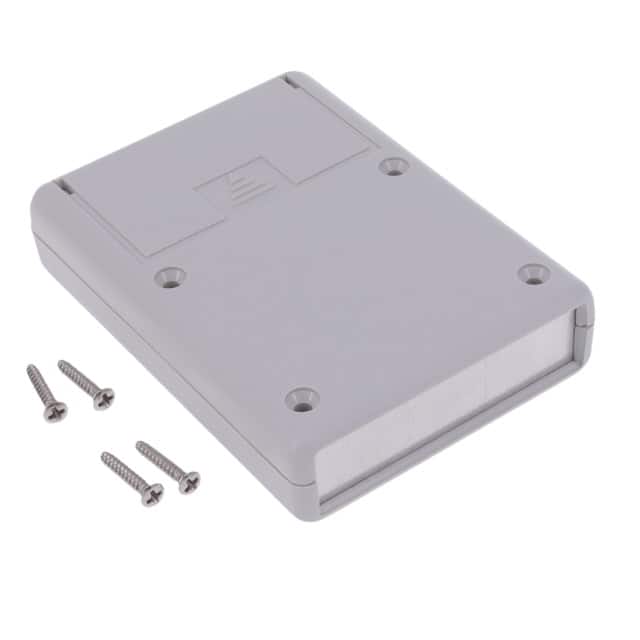 1593SALGY BOX ABS GRAY 3.620"L X 2.620"W
