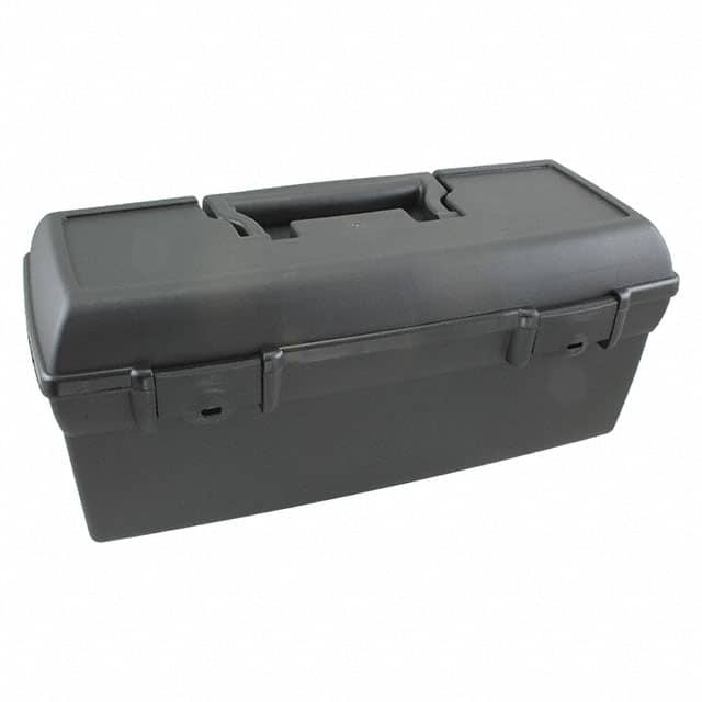 6742HS BOX PLASTIC BLACK 13"L X 6"W