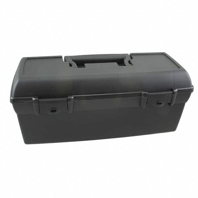 6743HS BOX PLASTIC BLACK 13"L X 6"W