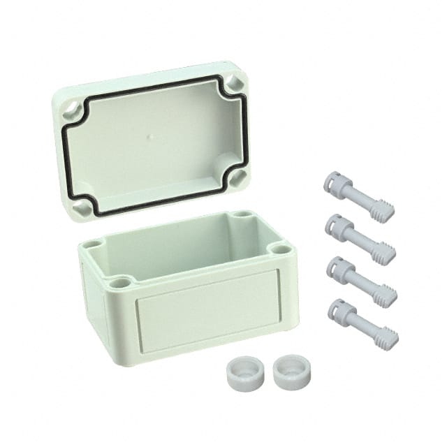 110-402 BOX PLAS GRAY 3.700"L X 2.560"W