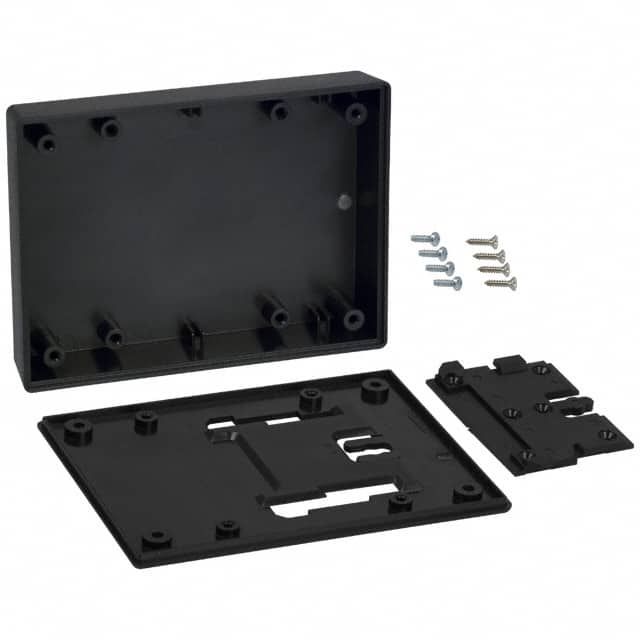 031W,BK BOX ABS BLACK 4.380"L X 3.250"W