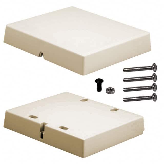 G20,AL BOX ABS ALMOND 4.380"L X 5.060"W