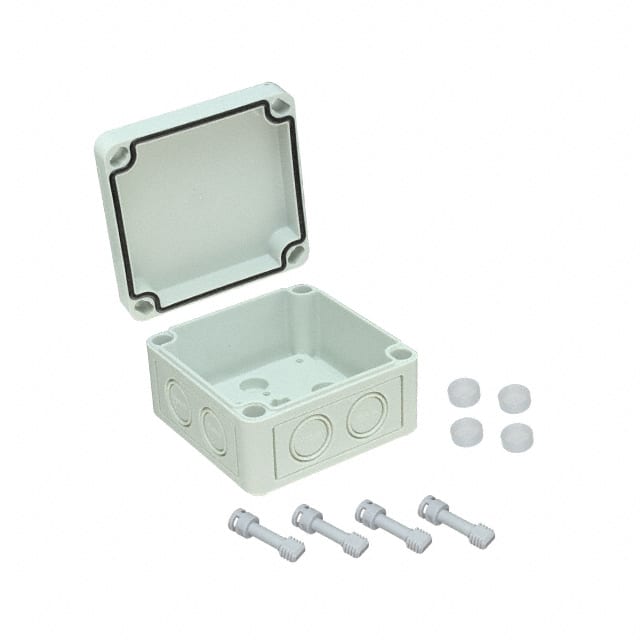 115-403 BOX PLAS GRAY 3.700"L X 3.700"W
