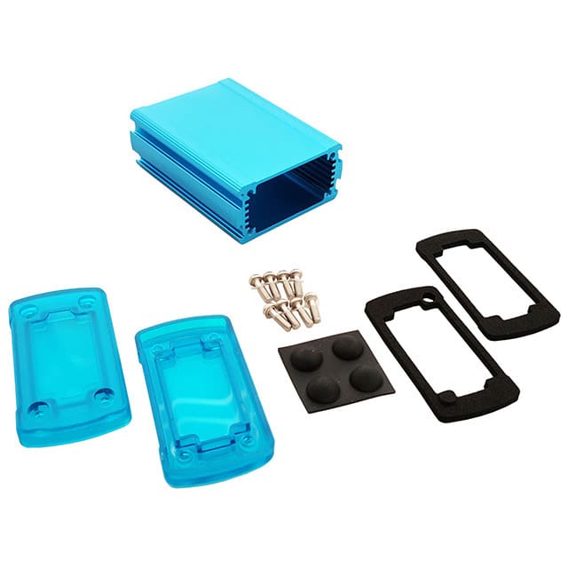 EXN-23351-BLP BOX ALUM BLU/TRN BLU 3.5"LX2.7"W