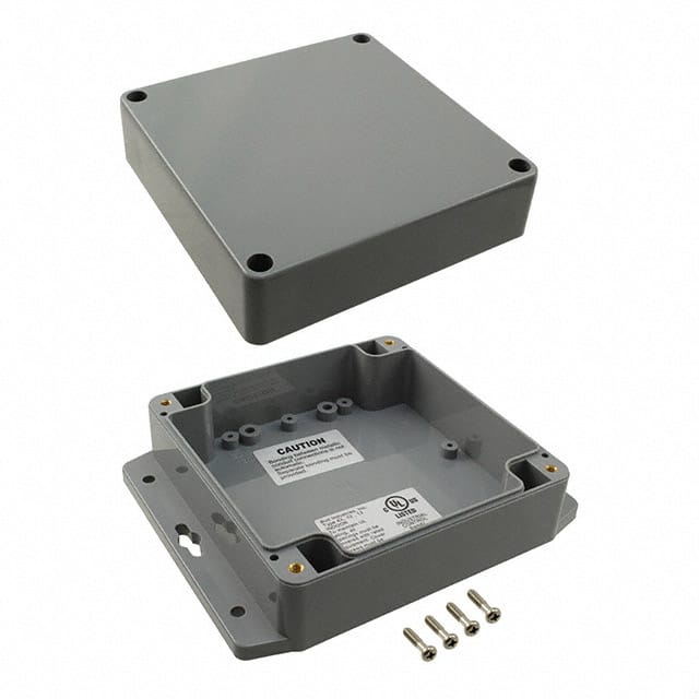 PN-1336-DGMB BOX ABS GRAY 4.757"L X 4.766"W
