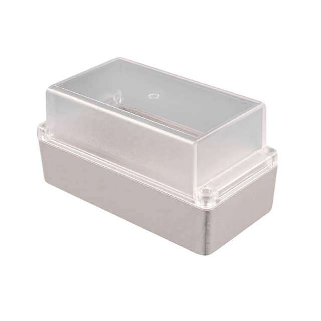 RP1155C BOX ABS GRY/CL 4.949"L X 3.386"W