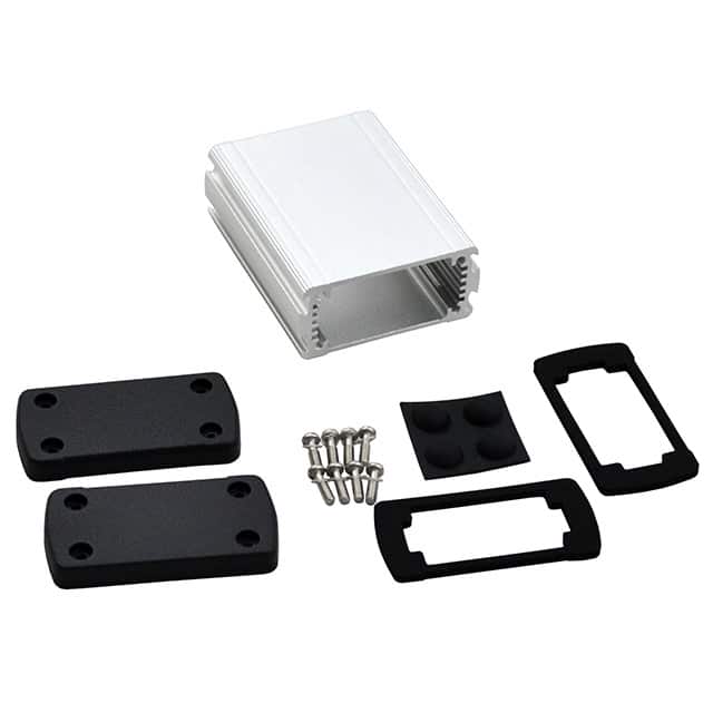 EXN-23351-SV BOX ALUM BLK/SLV 3.5"L X 2.71"W