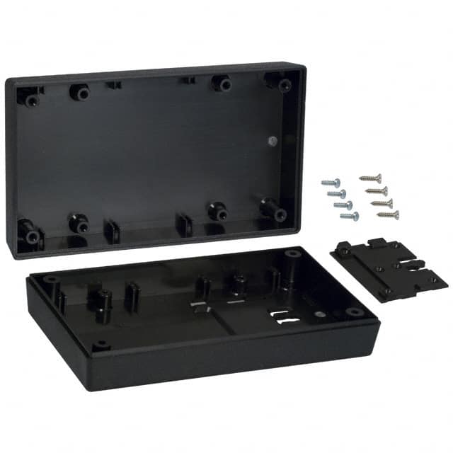 151W,BK BOX ABS BLACK 5.620"L X 3.250"W